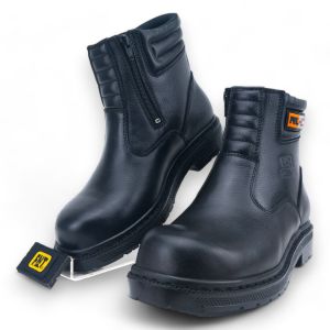 Sepatu Pria Boots Safety Kulit Fintoni Steel Toe 6918