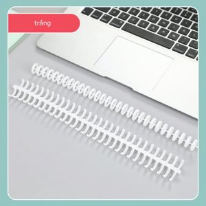 Thanh còng nhựa làm sổ binder đóng gáy sổ kẹp tài liệu đường kính 12mm 30 lỗ- CINDY