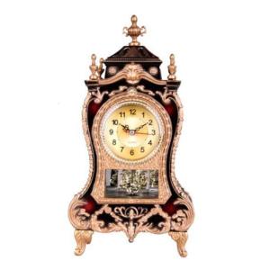 Antique Table Clock With European Styles Carvings And Melodies Hourly Chimes Pendulum For Living Room Office Decors