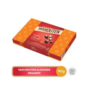 Van Houten Box Almond Dragees coklat van houten since 1828 van houten dark milk Box