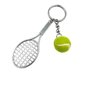 Realistic Metal Tennis Bag Charm Keychain Lightweight Compact Design For Handbags Backpacks Friendly Practical Accessory