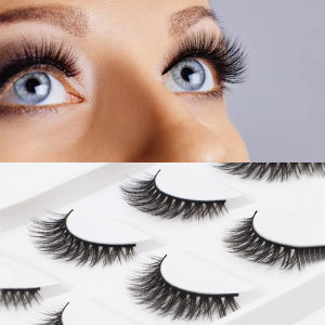 MELEDE 5 Pasang Bulu Mata Palsu Bulu mata palsu 3D Bulu mata palsu yang lembut Riasan Yang Halus