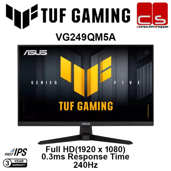 ASUS TUF Gaming VG249QM5A (1920 x 1080) 240Hz | 0.3ms (min) | ELMB SYNC Monitor