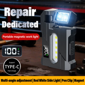 Mini Flashlight High Lumens Portable Keychain Light Magnetic USB C Rechargeable Emergency Light for Outdoor Camping Work and Home Use