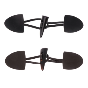 6 Pairs Leather Horn Toggle Closure Buttons Coat for Jacket Duffle Shawl Clothes