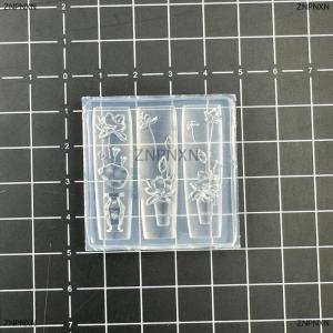 [COD] ZNPNXN Creative Fun Bowknot Flower Nail Art Silicone Mould Handmade Nail Art Mold Decoration Cartoon Art Mold DIY Accessories Tool