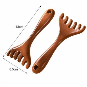 Universal Sandalwood Head Massager Sandalwood Massage Comb For Scalp Meridian Relax Massage