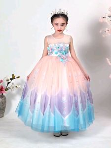 🌹 พร้อมส่ง🇨🇷 ชุดราตรีเด็ก ชุดออกงานเด็กหญิง สไตล์เจ้าหญิง no.u17