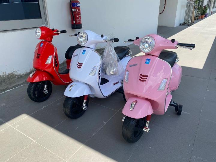 Lifetime Warranty Vespa Brand new ride on children electric bike kids motorbike electric instock Lazada Singapore