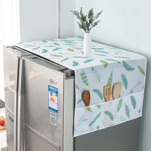 COMBO 2 Tấm Phủ Tủ Lạnh Máy Giặt Có Ngăn Để Đồ - Tấm Che Tủ Lạnh Chống Bụi Chống Thấm Nước