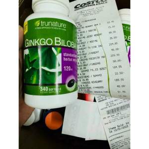 CHÍNH HÃNG MỸ Viên Uống Bổ Não Trunature Ginkgo Biloba 120mg 340 Viên date 2026