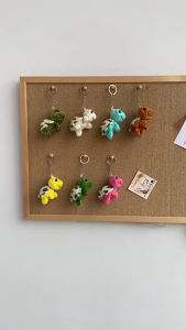 Dễ thương hoạt hình vải nhung rùa móc khóa có hạt trang trí mềm nhồi bông trang trí Keyring đáng yêu mặt dây cho túi xách ba lô túi xách