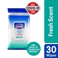 CLOROX Expert Disinfecting Wipes Fresh Scent (30 wet wipes). 