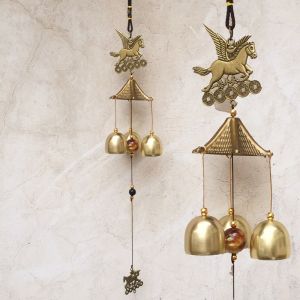 Retro Alloy Wind Chime Hanging Ornament Metal Bells Melodic Garden Patio Courtyard Decor Hadiah Hiasan Rumah