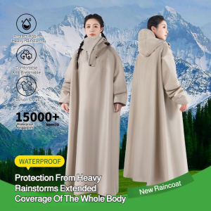 Electric Car Raincoat Full Body One-Piece Thickened and Lengthened Motorcycle Battery Car Raincoat Full Body Anti-Rainstorm Riding Raincoat防暴雨骑行雨衣