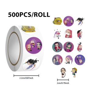 500 chiếc/cuộn Anime Kpop Demon Hunters nhãn dán niêm phong Tự làm máy tính xách tay tặng quà cho trẻ em Đồ chơi