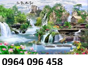 Tranh gạch 3d ốp tường tranh phong cảnh - VCX44