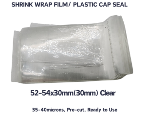 100pcs Shrink Wrap Plastic Packaging Shrinkable Plastic Sealer Film Cap Seal for Pet Bottle Container