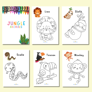 Coloring Book for Kids Toddler Copy Educational Set Big Books Children Baby Animals Laminated Thick 2 to 4 Years Old