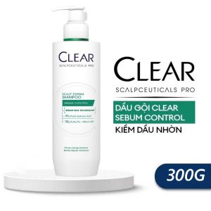 Dầu Gội Clear Scalpceuticals Sebum Control 300G – Giải Pháp Chuyên Sâu Cho Tóc Hết Nhờn Rít & Da Đầu Dầu