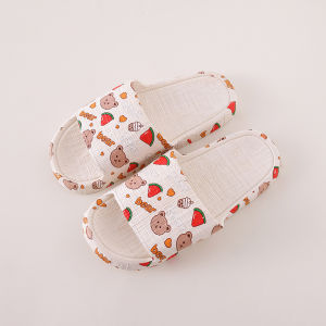 WomenS Slippers 2025 Home Indoor Bathroom Non-Slip Wear-Resistant PVC CoupleS Sandals Lightweight Cartoon Paradise