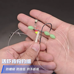 Long Casting Float Hook Fishing Tackle Fish Hook on Shrimp Back Pompano Rig Fishing Rig Saltwater Hook & Line