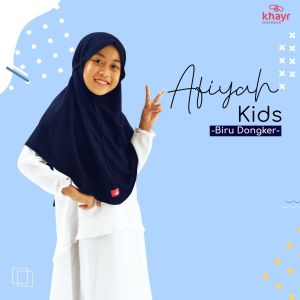 Khayr Moswear Hijab Afiyah Kids Bergo Instant Syari - Hemat Harga Grosir