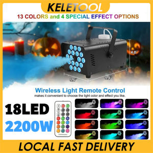 Disco color smoke machine LED remote control smoke sprayer Christmas wedding party stage lighting effects smoke machine