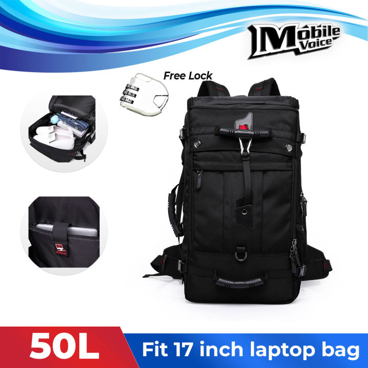 KAKA 50L XL Waterproof Travel Backpack Heavy Duty 40L Size
