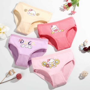 4PCS 1set kids underwear girl kids panties girl cotton kids boxer seluar dalam budak perempuan underpants kids girl