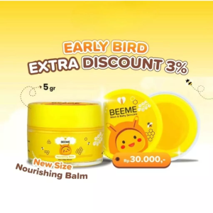 Beeme Nourishing Balm 5gr KECIL Skincare Ibu dan Anak All Solutions Cream Bayi Kulit sensitif Ruam Biang (NEW MINI SIZE)