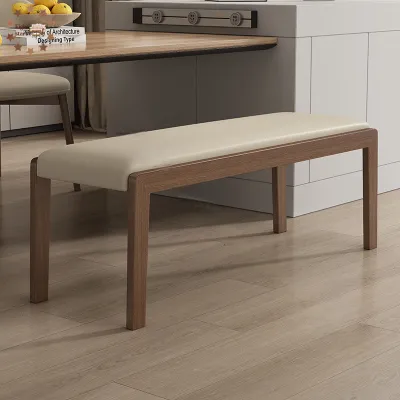 【⚡SG】Bench Nordic Solid Wood Stool Household Solid Wood Shoe Bench Dining Table Stool Bed End Stool