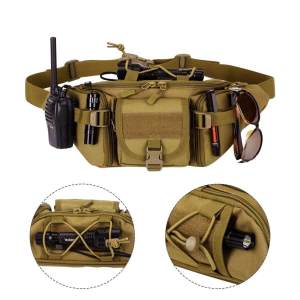 STMans Tactical Waist Bag motosikal pinggang pek pek tentera Belt Bag kalis air Hip Bag Belt Bag Pouch untuk mendaki mendaki OutdoorL1119