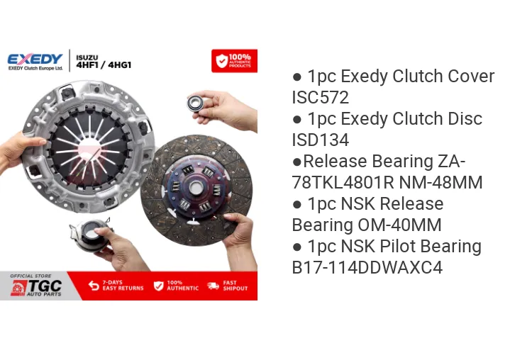 Exedy Clutch Set Big Hole Clutch Cover ISC572 + Clutch Disc ISD134 