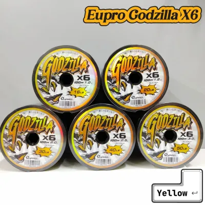 Eupro Godzilla X6 Braided Fishing Line 100m Super Strong 4PLY PE Line for Saltwater & Freshwater