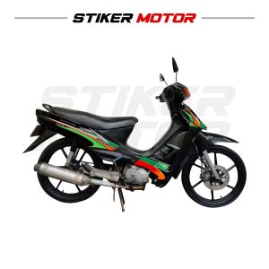 SH16 Striping Stiker Sticker Lis Suzuki Shogun Kebo 110 R Tahun 1997 1998 1999 Lis Motif Ori Variasi Lz