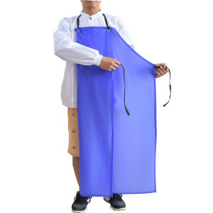 PVC Apron Extra Long Waterproof Double Sided Oilproof Aprons 120x80CM Color Purple Apron
