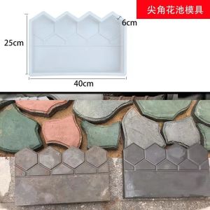 Flower Pool Mold Flower Border Fence Imitation Antique Vegetable Garden Courtyard Sidestone Plastic Mold