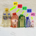 Organza Gift Bag Drawstring Pouch with Print for Candy Jewlery Wedding Package Giveaway. 