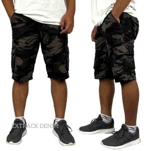 Celana Cargo Loreng Gombrong Pria Bahan Non Streatch Reguler Fit Ukuran 28-40 Cargo Camo Loreng Laki Laki