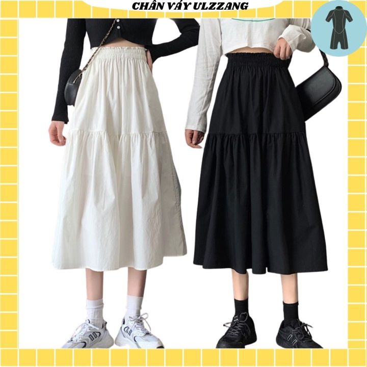 Chân váy tầng dài 2 lớp cạp chun - Chân váy | ThờiTrangNữ.vn