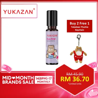 Yukazan Fluu-Stop 100% Pure Essential Oil Roll On (10ml) For Baby (3 months+) / Relieve Flu / Stuffy Blocked Nose