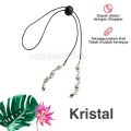 Strap masker hijab/ Gantungan masker hijab korea/ konektor masker hijab/ Tali Kalung masker multifungsi/ Strap mask mutiara. 