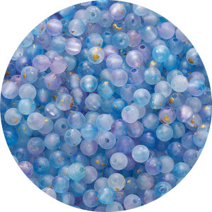 6/8mm 10 gam/túi Acrylic Dot Vàng Bead hạt cườm tròn cho vòng tay thủ công vòng cổ bông tai Keychain Tự Làm Thủ Công Phụ kiện làm đồ trang sức