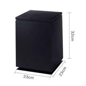 10L Thùng rác ép Nhật Bản Thùng rác vuông có nắp thích hợp cho phòng khách phòng ngủ nhà bếp thương mại