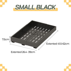 Roco Rak Tarik Keluar Boleh Laras Adjustable Pull Out Tray Extendable Slide Out Drawer Drawer Type Storage Tray