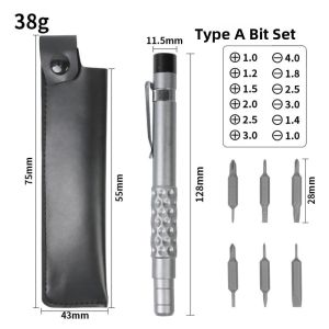 FXUP 13 trong 1 Bộ tua vít Mũi khoan hai đầu Đa chức năng Công cụ EDC Di động Đầu mũi khoan hình dạng đặc biệt Tuốc nơ vít Phillips đa năng Sửa chữa máy tính