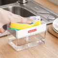 [ SG SELLER ]  Imakara Japan Kitchen Dishwashing Quick Instant Soap One Push Pump Washing Liquid Detergent Dispenser [aka Sponge Caddy for Kitchen Sink Countertop Bathroom Toilet ]. 