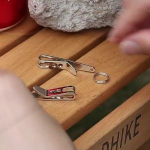 1/5Pcs Multifunctional Suspension Clip Durable EDC Tool Clip Multi-purpose Edc Bag Gadget With Split Ring