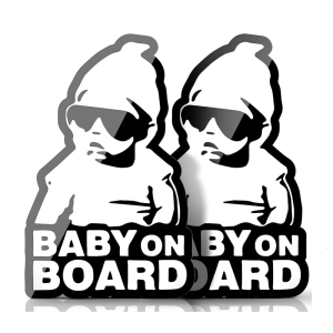 Baby On Boards Vehicle Decals Waterproof Vehicle Stickers Baby On Boards Car Stickers Simple Installation for Family Car